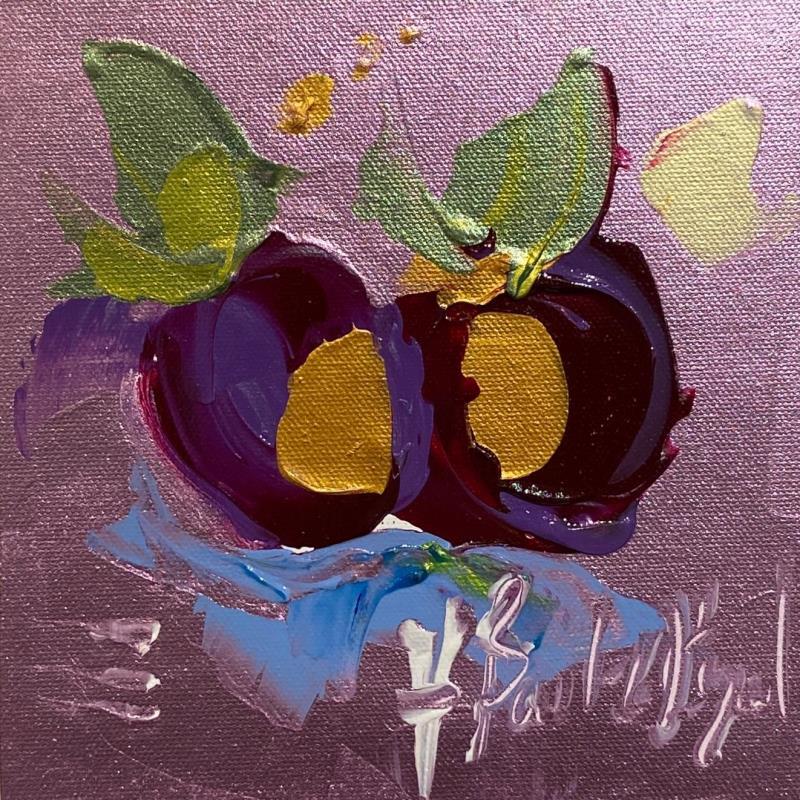 Painting Au gouter by Bastide d´Izard Armelle | Painting Abstract Oil Pop icons, still-life