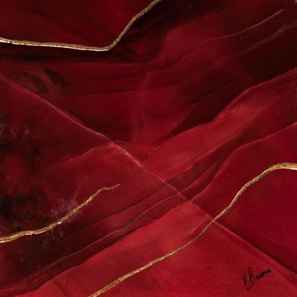 Gemälde Onyx rubis von Baroni Victor | Gemälde Abstrakt Acryl Minimalistisch