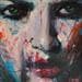 Painting Ibti by Ozan Virgule | Painting Figurative Mixed Portrait