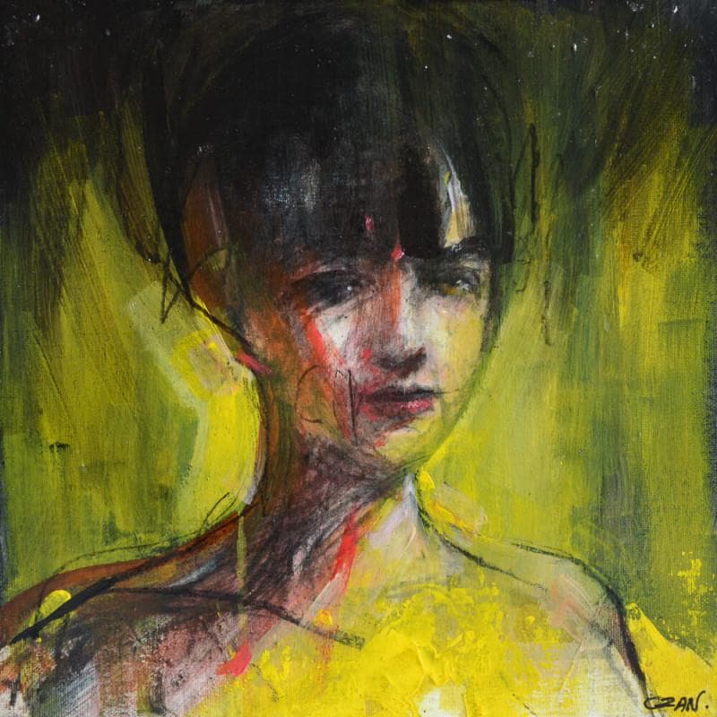 Painting Madrid by Ozan Virgule | Painting Figurative Mixed Portrait