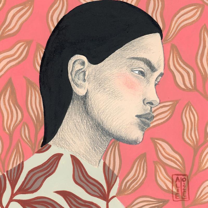 Peinture Araceli par Alie Loizel | Tableau Figuratif Acrylique Portraits