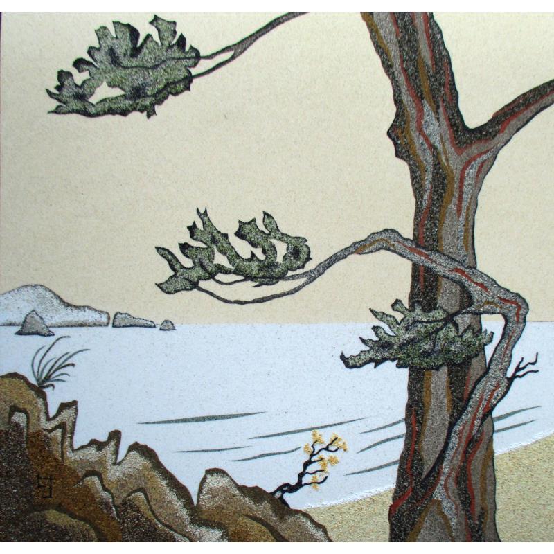 Gemälde La Mer Blanche von Jovys Laurence  | Gemälde Materialismus Landschaften Sand