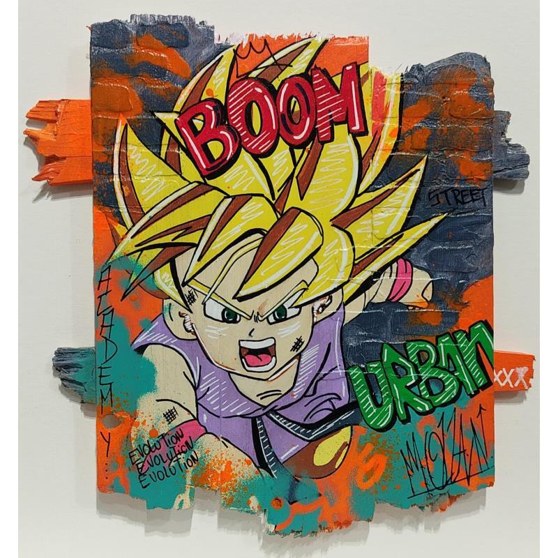 Painting Boom by Molla Nathalie  | Painting Pop art Wood Pop icons