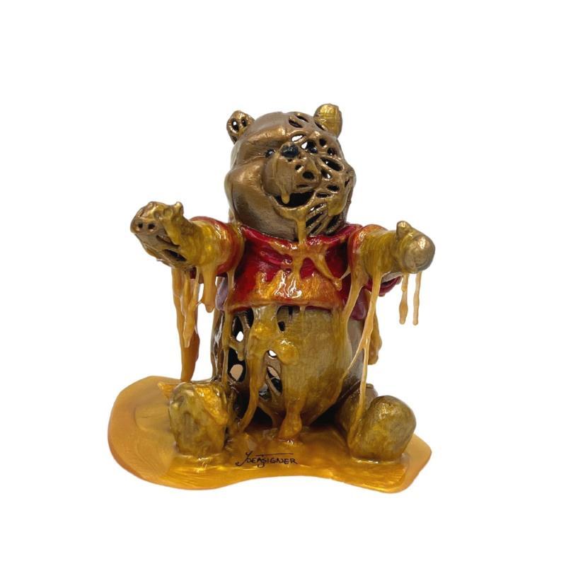 Sculpture Winnie Honey 2 by Julien Mikhel Ydeasigner | Sculpture Pop art Resin