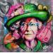 Gemälde Queen Bowie Dreamer von Sufyr | Gemälde Street art Pop-Ikonen Graffiti Acryl