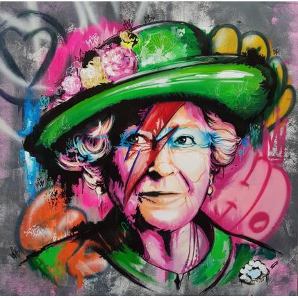 Painting Queen Bowie Dreamer by Sufyr | Painting Street art Acrylic, Graffiti Pop icons