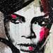 Painting Rihanna by Mestres Sergi | Painting Pop art Mixed Pop icons