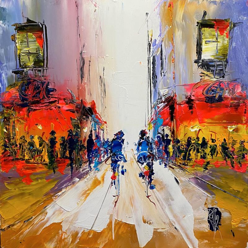 Painting Café by Raffin Christian | Painting Figurative Urban Oil Acrylic