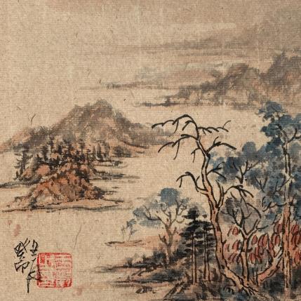 Painting Lake side  by Yu Huan Huan | Painting Figurative Ink Landscapes
