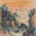 Painting Sunset  by Yu Huan Huan | Painting Figurative Landscapes Ink