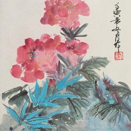 Gemälde Flowers  von Yu Huan Huan | Gemälde Figurativ Tinte Stillleben