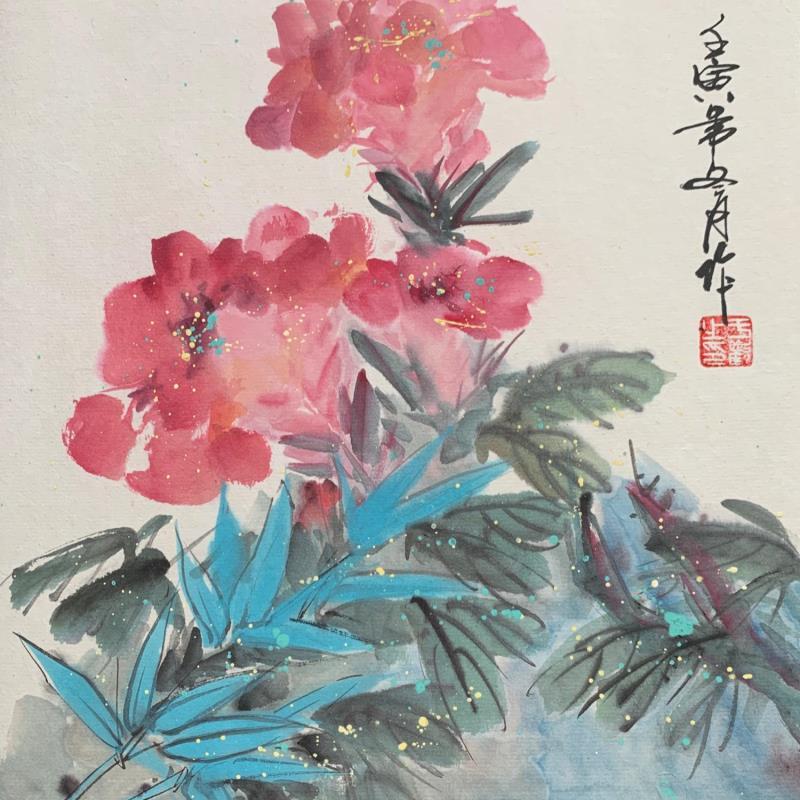 Gemälde Flowers  von Yu Huan Huan | Gemälde Figurativ Stillleben Tinte
