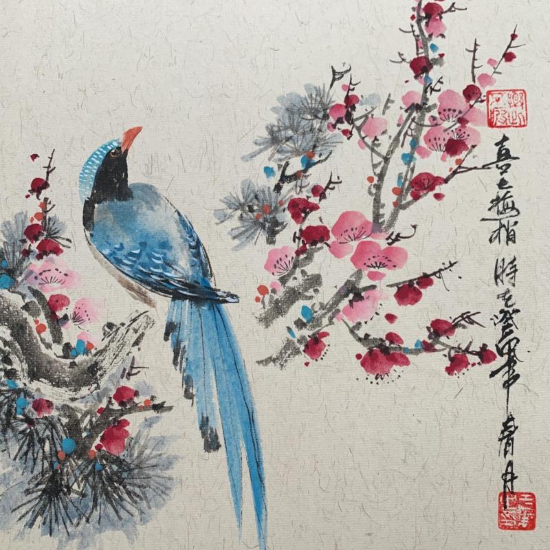 Painting Joyful  by Yu Huan Huan | Painting Figurative Still-life Ink