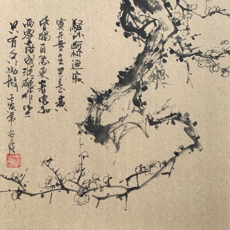 Gemälde Cherry blossom  von Yu Huan Huan | Gemälde Figurativ Stillleben Tinte