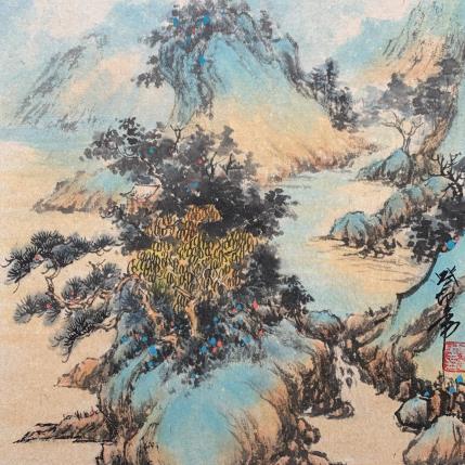 Gemälde Creek von Yu Huan Huan | Gemälde Figurativ Tinte Landschaften