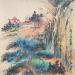 Gemälde Grandiose talk  von Yu Huan Huan | Gemälde Figurativ Landschaften Tinte