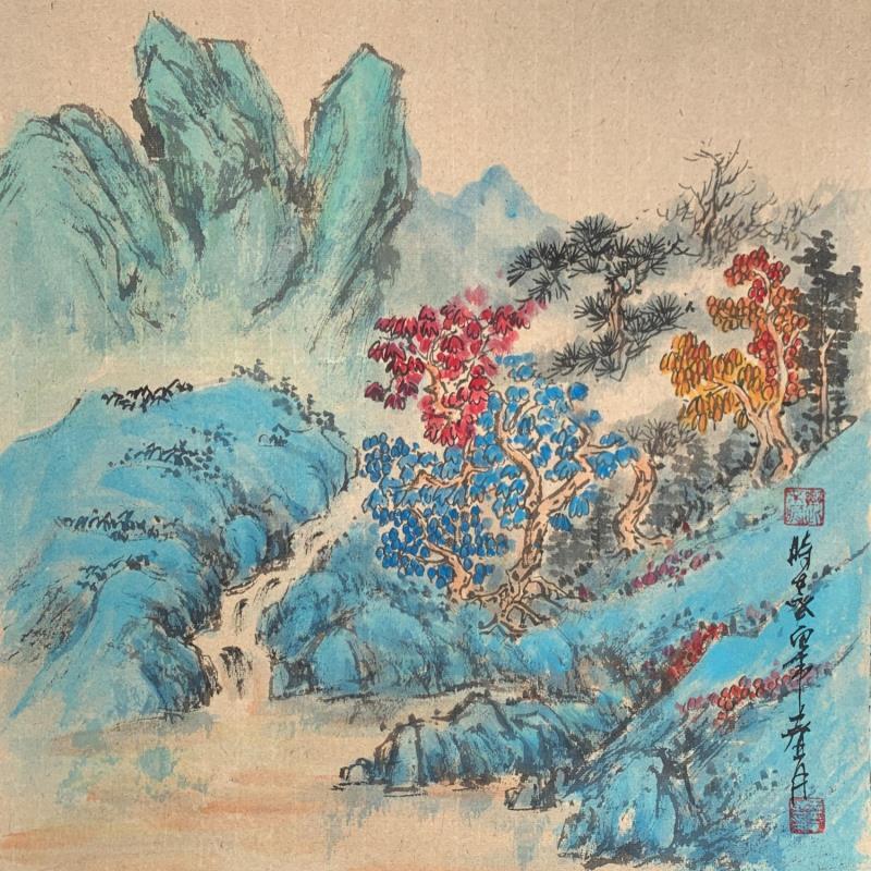 Painting Spring  by Yu Huan Huan | Painting Figurative Ink Landscapes