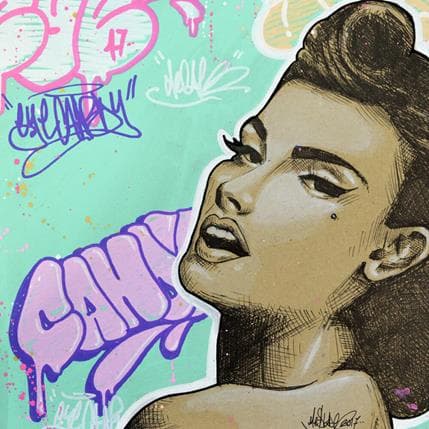 Peinture Eye candy par Mestre Mark | Tableau Street Art Graffiti icones Pop, Portraits