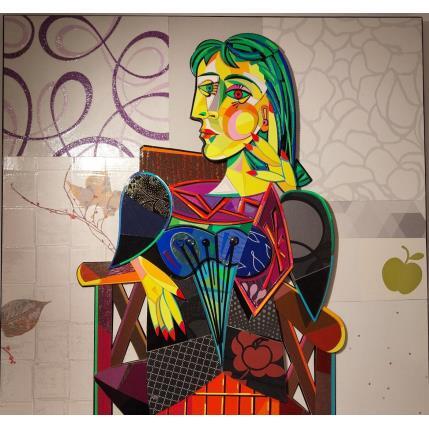 Painting Le portrait de DORA MAAR by Hernandez Abelardo | Painting Surrealism Mixed Pop icons, Portrait