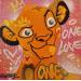 Painting Simba by Kedarone | Painting Pop-art Pop icons Graffiti Posca
