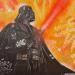 Painting Dark Vador  by Kedarone | Painting Pop-art Pop icons Graffiti Posca