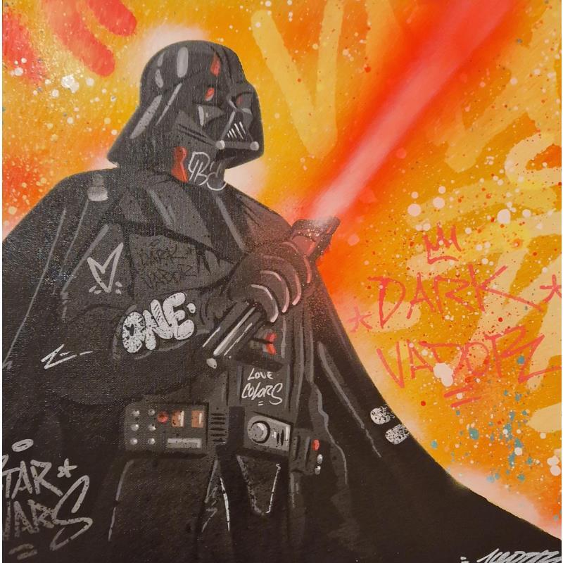 Peinture Dark Vador  par Kedarone | Tableau Street Art Graffiti, Posca Icones Pop