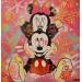 Peinture Mickey more love  par Kedarone | Tableau Pop-art Icones Pop Graffiti Posca