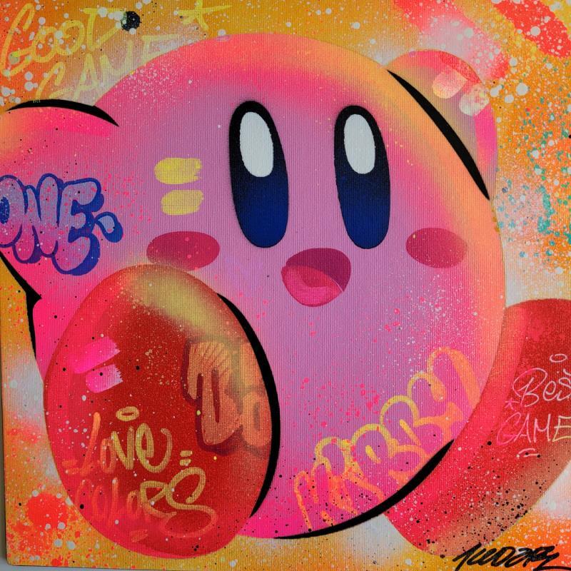 Gemälde Kirby von Kedarone | Gemälde Pop-Art Pop-Ikonen Graffiti Posca