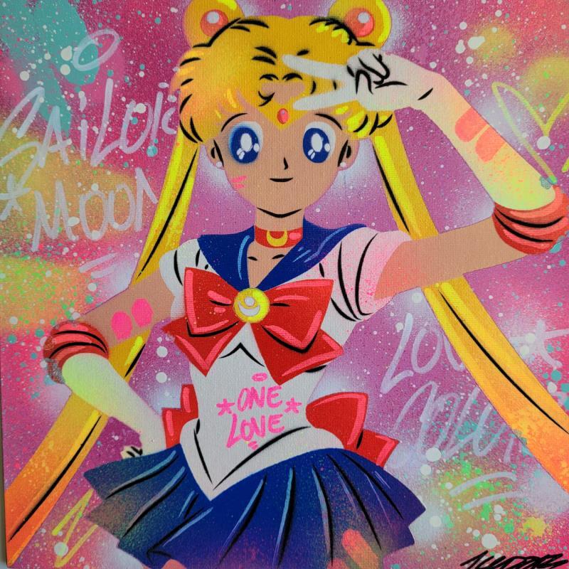 Painting Sailor moon by Kedarone | Painting Pop-art Pop icons Graffiti Posca