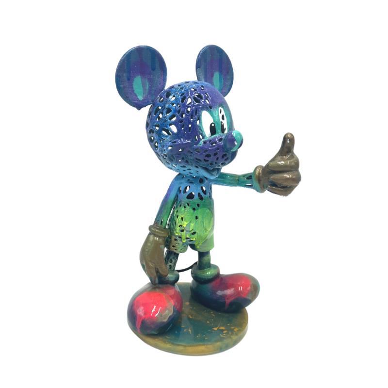 Sculpture WELL DONE MICKEY par Mikhel Julien | Sculpture Pop-art Résine