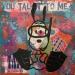 Peinture Snoopy plongeur par Kikayou | Tableau Pop-art Icones Pop Graffiti