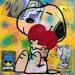 Painting Snoopy Pop love by Kikayou | Painting Pop-art Pop icons Graffiti