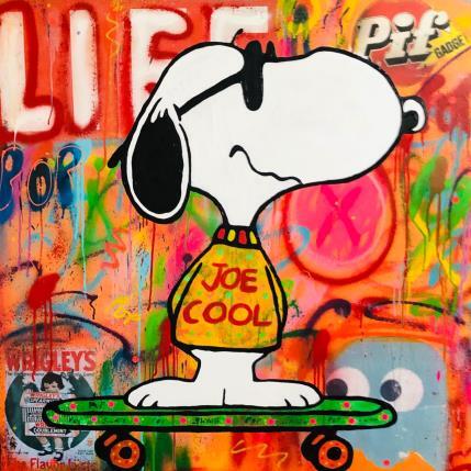 Painting Snoopy skate by Kikayou | Painting Pop-art Graffiti Pop icons