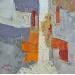 Painting Le coin orange by Tomàs | Painting Abstract Urban Life style Oil