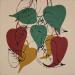 Peinture Philodendron d'automne  par Duro Maria | Tableau Figuratif Nature Minimaliste Acrylique
