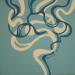 Gemälde Ice Smoke von Duro Maria | Gemälde Abstrakt Minimalistisch Acryl