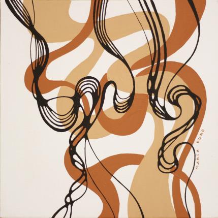 Gemälde Sandalwood smoke von Duro Maria | Gemälde Abstrakt Acryl Minimalistisch, Pop-Ikonen, Schwarz & Weiß