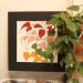 Gemälde Philodendron de printemps von Duro Maria | Gemälde Figurativ Natur Stillleben Minimalistisch Acryl