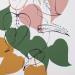 Peinture Philodendron de printemps par Duro Maria | Tableau Figuratif Nature Natures mortes Minimaliste Acrylique
