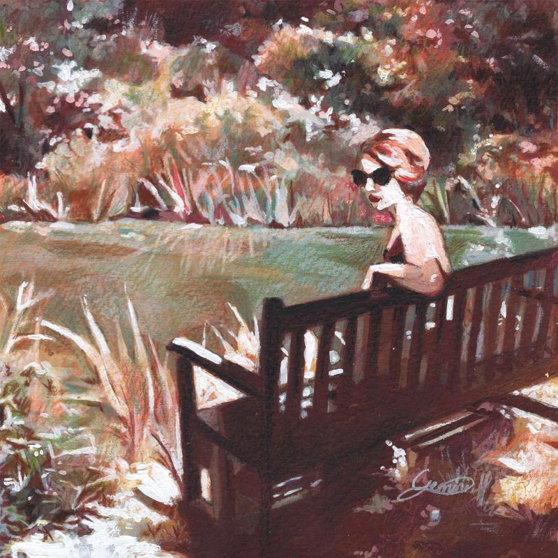 Painting Plongée dans des souvenirs by Gemini. H  | Painting Realism Acrylic, Oil Landscapes, Life style, Nature
