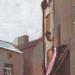 Painting Reflets bleutés by Gemini. H  | Painting Realism Urban Architecture Oil Acrylic