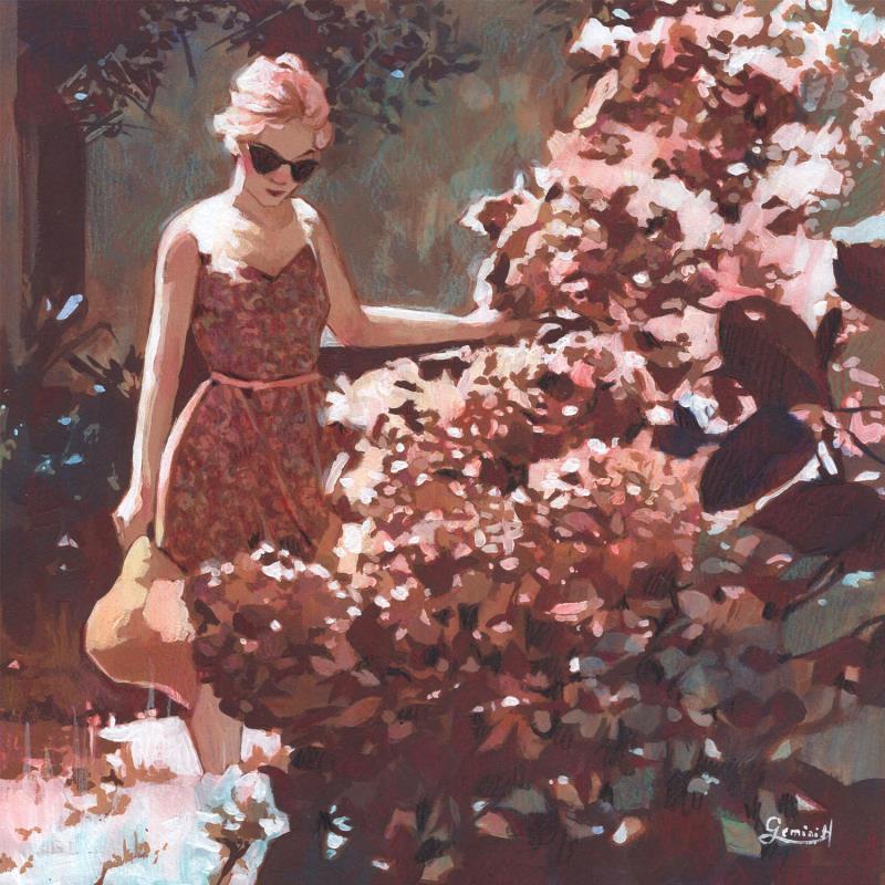 Painting Parfum d'été by Gemini. H  | Painting Realism Acrylic, Oil Landscapes, Life style, Nature