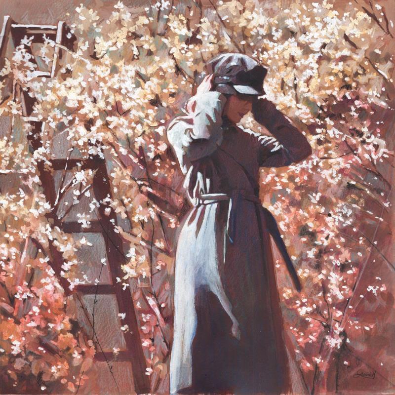 Peinture Lumière d'octobre par Gemini. H  | Tableau Réalisme Acrylique, Huile Nature, Scènes de vie
