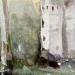 Gemälde Azay- le - rideau von Gutierrez | Gemälde Impressionismus Landschaften Aquarell