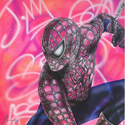 Gemälde Spider - J von Chauvijo | Gemälde Pop-Art Acryl, Graffiti, Harz Pop-Ikonen