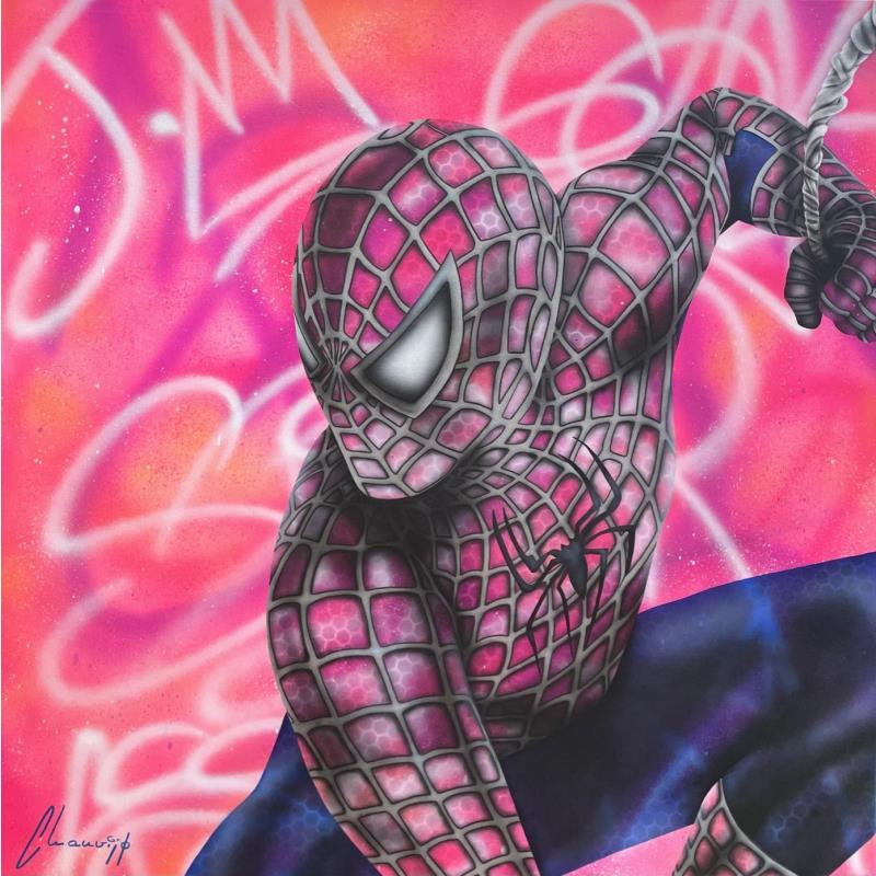 Peinture Spider - J par Chauvijo | Tableau Pop-art Acrylique, Graffiti, Résine Icones Pop