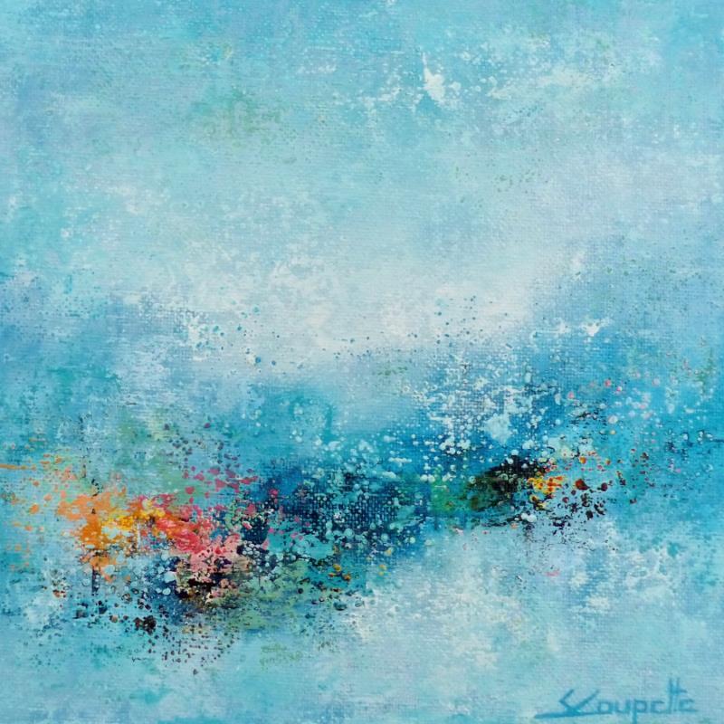 Painting Faded Memory by Coupette Steffi | Painting Abstract Acrylic Landscapes, Pop icons
