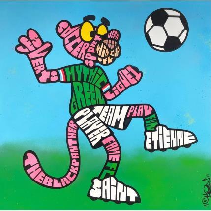 Gemälde Pink Panther ASSE von Cmon | Gemälde Pop-Art Pop-Ikonen