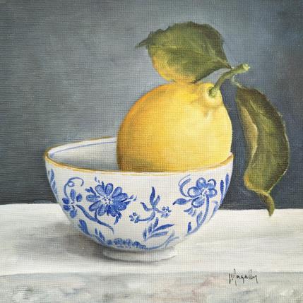 Peinture Another delicious Lemon par Gouveia Magaly  | Tableau Figuratif Huile Natures mortes