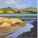 Painting Bord du Rhône  by Clavel Pier-Marion | Painting Impressionism Landscapes Oil